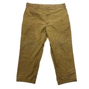 CC Filson Single Tin Pants 44x30.5 Waxed Heavy Canvas Made USA Hunting Outdoors